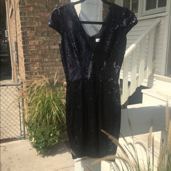 Dress The Population Formal Metallic Sequin Evening Dress - Picture 2 of 5